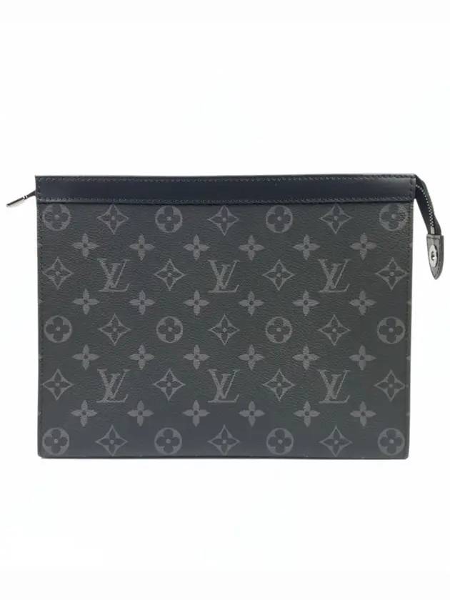 Pochette Voyage Monogram Eclipse Clutch Bag Black - LOUIS VUITTON - BALAAN 1