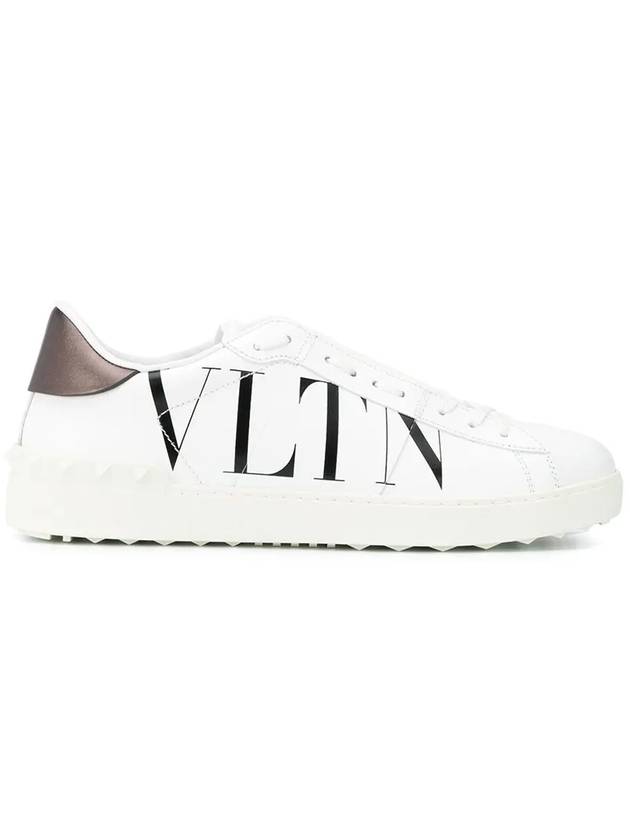 VLTN Leather Low Top Sneakers White - VALENTINO - BALAAN 3