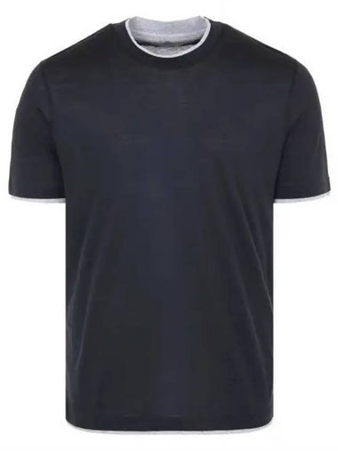 Silk blending short sleeve t shirt 271063 - BRUNELLO CUCINELLI - BALAAN 1