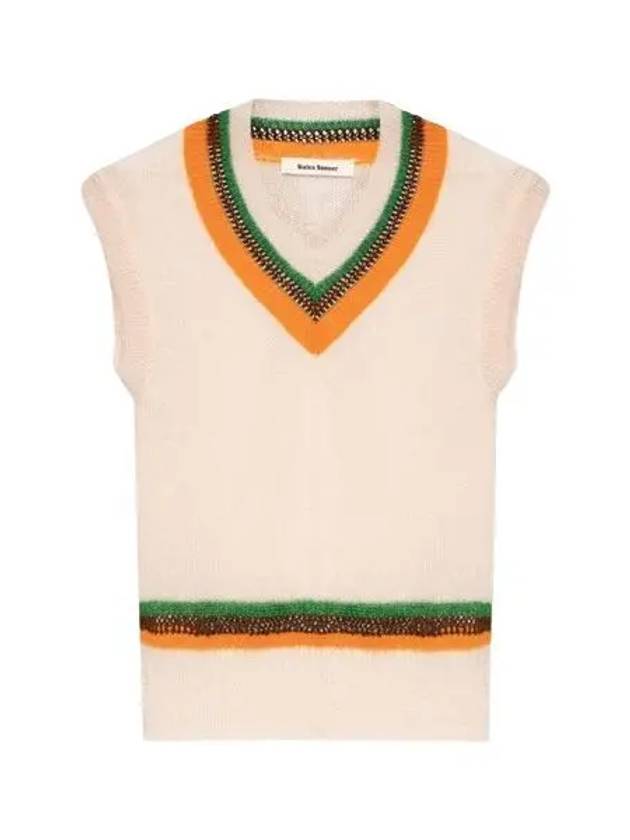 US22KN11 KN03 949 Saint Knit Vest - WALES BONNER - BALAAN 1