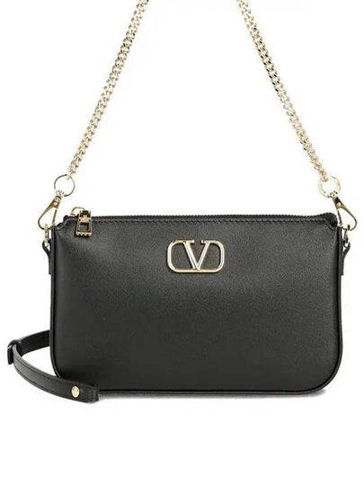 V Logo Signature Mini Shoulder Bag Black - VALENTINO - BALAAN 2