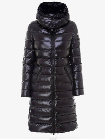 1C51300 68950 999 MOKA Glossy Black Long Padding - MONCLER - BALAAN 1