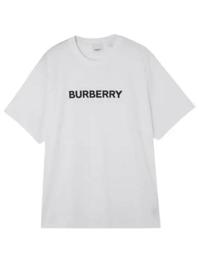 Logo Print Short Sleeve T-Shirt White - BURBERRY - BALAAN 2