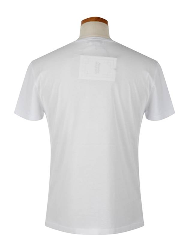 Graffiti Logo Print Short Sleeve T-Shirt White - ALEXANDER MCQUEEN - BALAAN 4