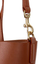 Shopping Toy Supple Leather Tote Bag Brown - SAINT LAURENT - BALAAN 9