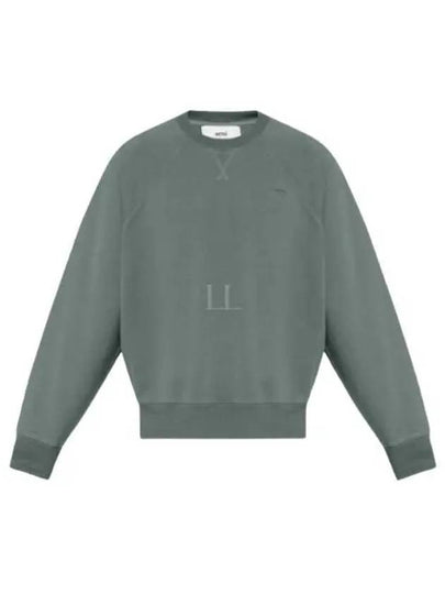 De Coeur Crew Neck Sweatshirt Green - AMI - BALAAN 2