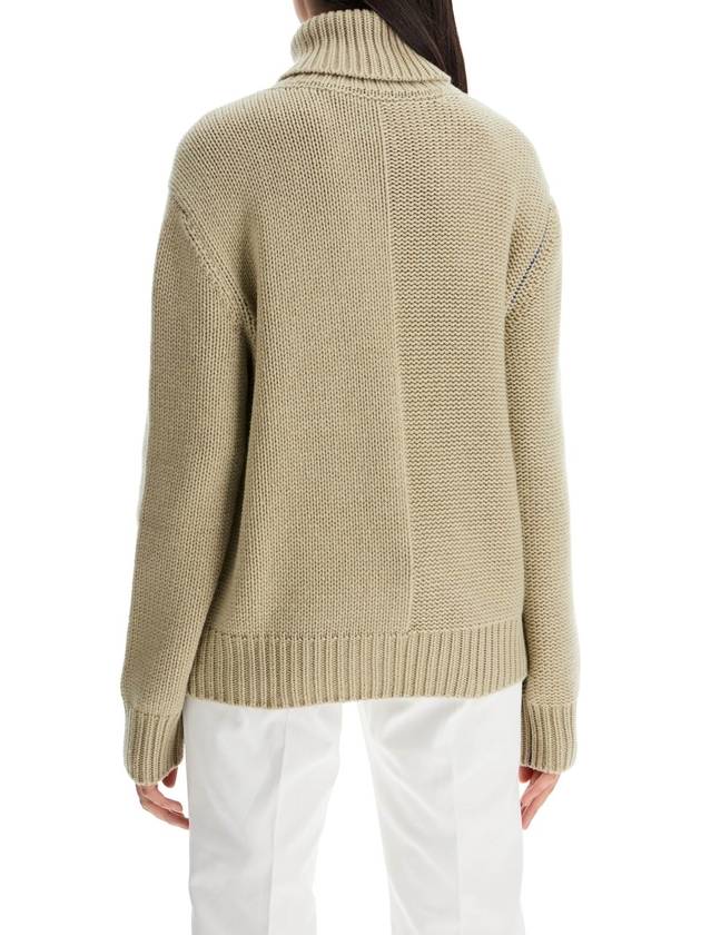 EKD Roll Neck Cashmere Knit Top Hunter - BURBERRY - BALAAN 4