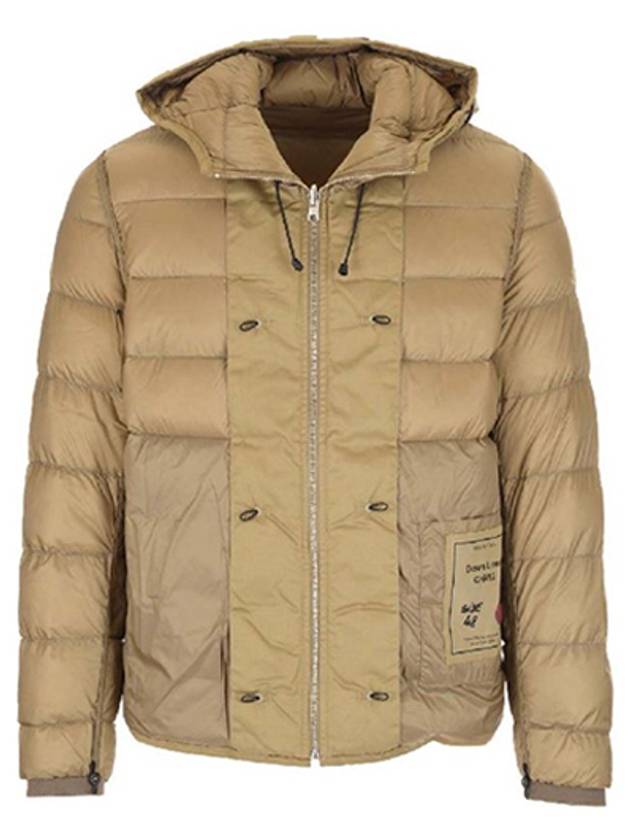 Reversible Hooded Padding Jacket Brown - TEN C - BALAAN 2