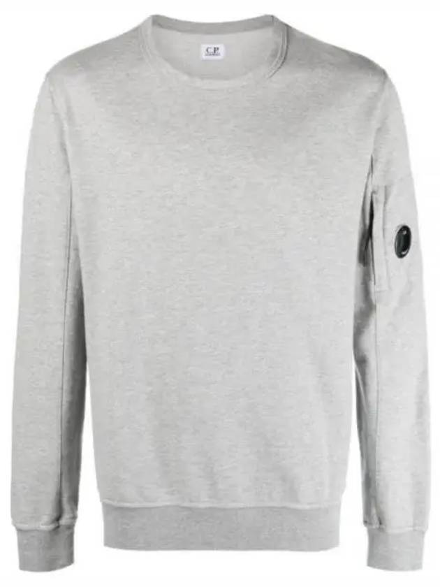 Light Fleece Sweatshirt Grey Melange - CP COMPANY - BALAAN 2