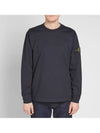 Stone Island Logo Patch Crew Neck Sweater Navy 701562150 V0020 - STONE ISLAND - BALAAN 3