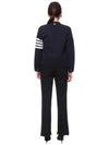 4-Bar Loopback Jersey Cardigan Navy - THOM BROWNE - BALAAN 6