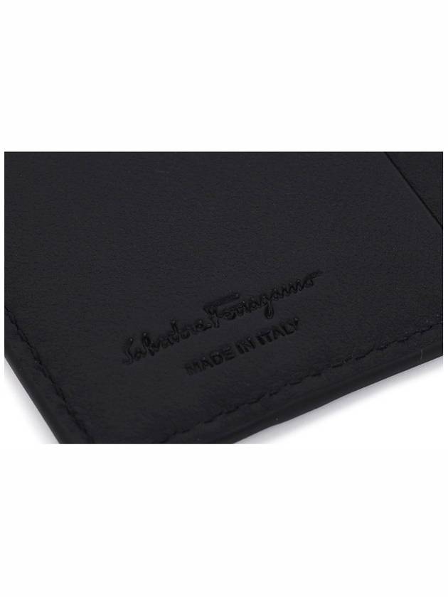 Gancini Card Wallet Black - SALVATORE FERRAGAMO - BALAAN 5