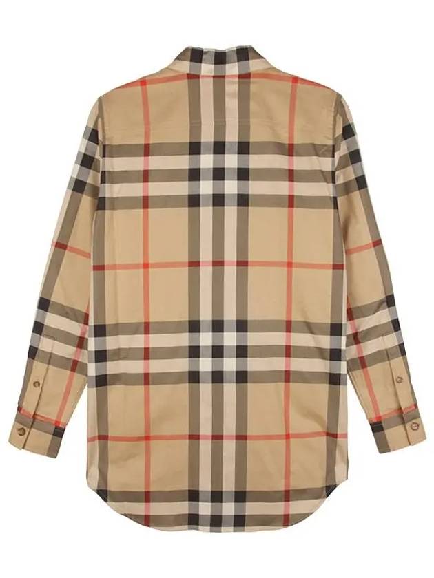 Vintage Check Cotton Shirt Beige - BURBERRY - BALAAN 3