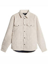 Jasper Overshirt Long Sleeve Shirt Moonbeam - J.LINDEBERG - BALAAN 2