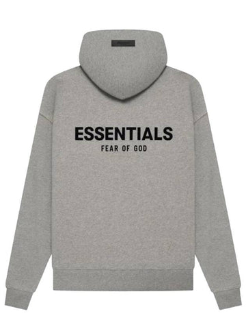 Essential The Core Collection Hooded Dark Oatmeal Women - FEAR OF GOD ESSENTIALS - BALAAN 1