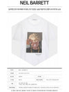 Wrap Curls 1 Print Short Sleeve T-Shirt White - NEIL BARRETT - BALAAN 3