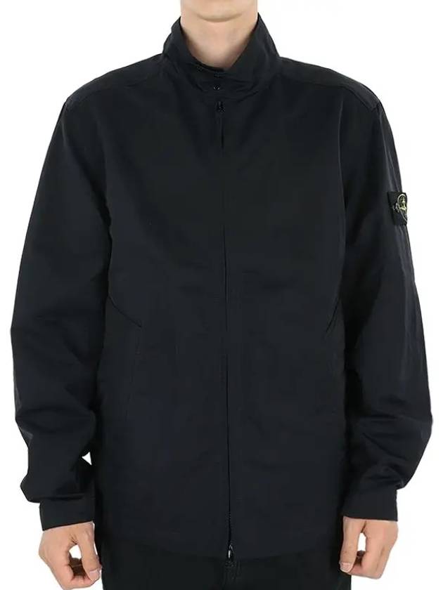 Hyper Dense Nylon Raso Zip Up Jacket Black - STONE ISLAND - BALAAN 2