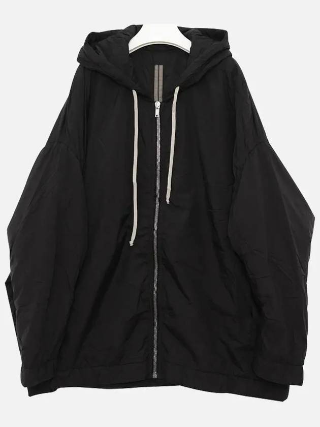 Oversized Drawstring Raincoat Black - RICK OWENS - BALAAN 2