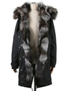 Women's Fox Eskimo Parka Black WWCPS2379 100 - WOOLRICH - BALAAN 3