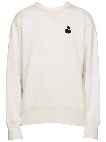 Mike Velvet Logo Sweatshirt Ecru - ISABEL MARANT - BALAAN 2