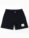 Men's RWB Striped Cotton Bermuda Shorts Navy - THOM BROWNE - BALAAN 2