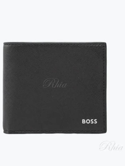 Metal Logo Half Wallet Black - HUGO BOSS - BALAAN 2