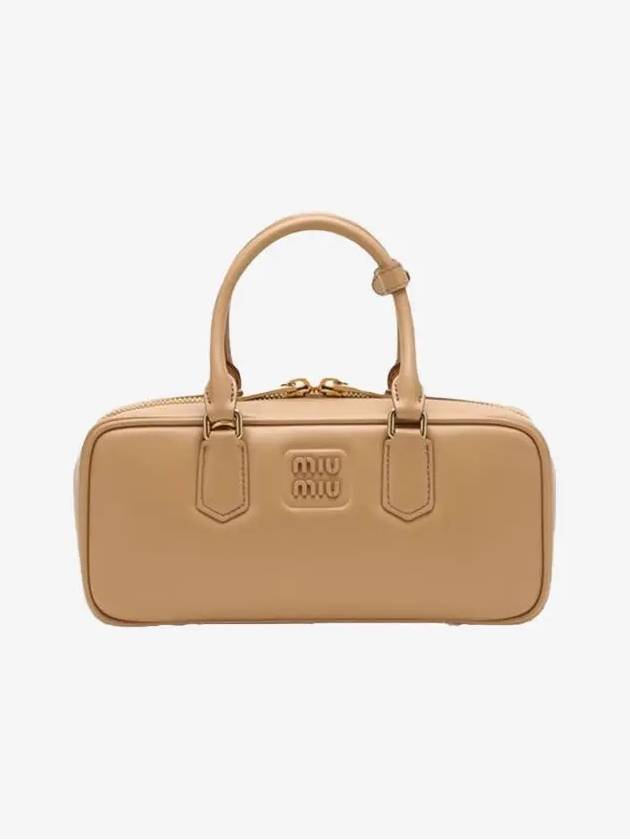 Arcadie Leather Tote Bag Beige - MIU MIU - BALAAN 2