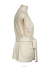 Cashmere sleeveless belted cardigan ivory 36 74344 - CHANEL - BALAAN 3