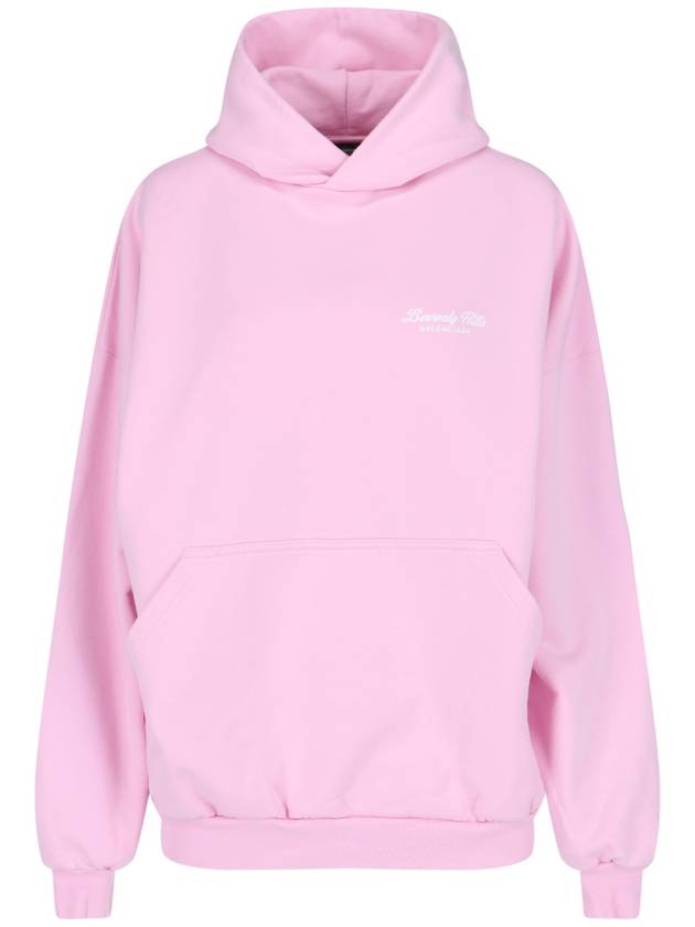 Beverly Hills Embroidered Hooded Top Pink - BALENCIAGA - BALAAN 2