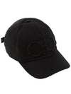 Gancini Logo Base Ball Cap Black - SALVATORE FERRAGAMO - BALAAN 5