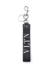 Men's VLTN Logo Key Ring Black - VALENTINO - BALAAN 1