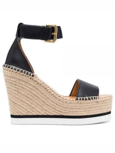 See by Chloe Seeby Women s Espadrille Wedge Sandals Black SB2615214000 - CHLOE - BALAAN 1