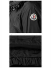 Lait Frill Neck Hooded Jacket Black - MONCLER - BALAAN 6