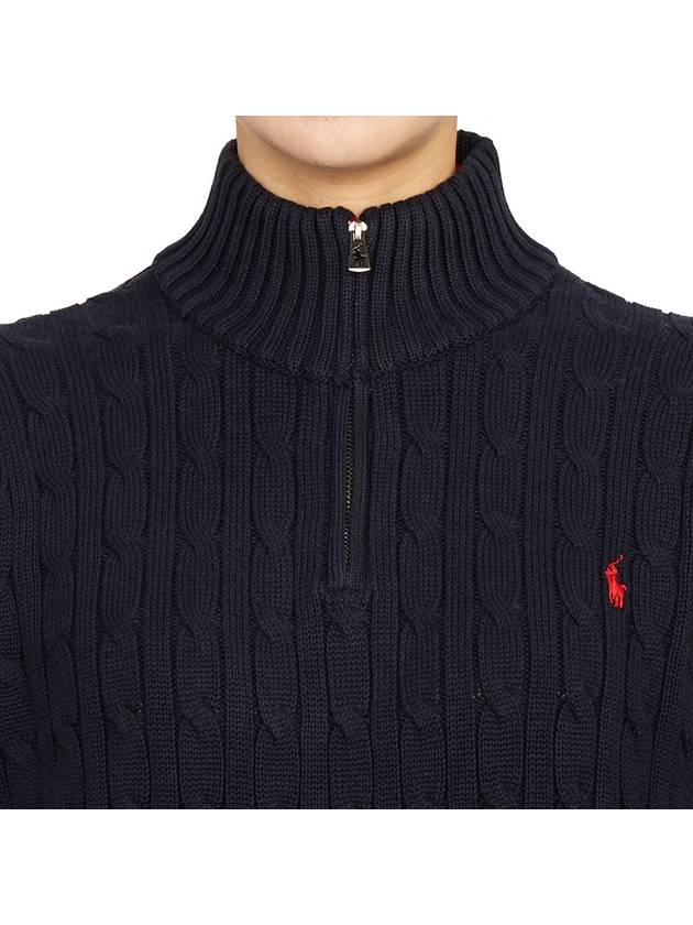 Kids half zip up knit 323868894005 NAVY Adult wearable - POLO RALPH LAUREN - BALAAN 7