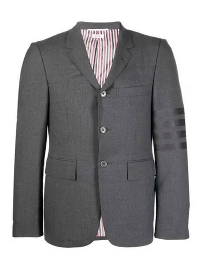 Plain Weave Suiting 4 Bar Classic Sport Jacket Dark Grey - THOM BROWNE - BALAAN 2