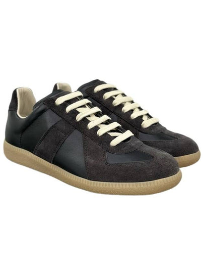 Replica Calfskin Low Top Sneakers Black - MAISON MARGIELA - BALAAN 2