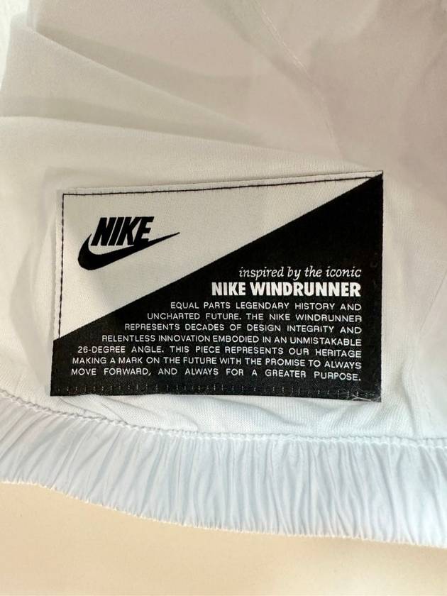 Windrunner Loose UV Woven Zip-Up Jacket White - NIKE - BALAAN 8