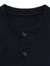 Alpaca Merino Daddy Cardigan Black - NOIRER - BALAAN 11