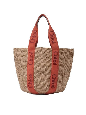 Woody Large Basket Tote Bag Red - CHLOE - BALAAN 1