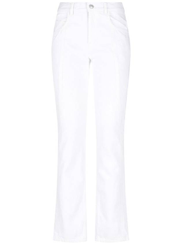 Denim Straight Pants PA0047FA A1H23I20WH WHITE - ISABEL MARANT - BALAAN 2