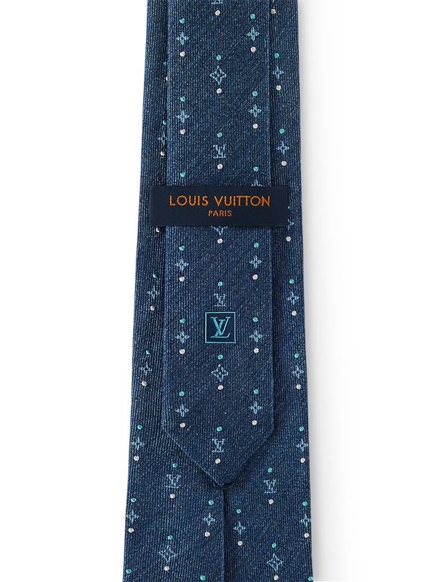 Men s Dot On Eclipse Tie Navy Blue M79895 - LOUIS VUITTON - BALAAN 4