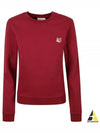 Fox Head Patch Regular Sweatshirt Red - MAISON KITSUNE - BALAAN 2