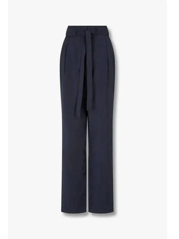 Women s Belted Half Banding Pants Navy - EMPORIO ARMANI - BALAAN 1