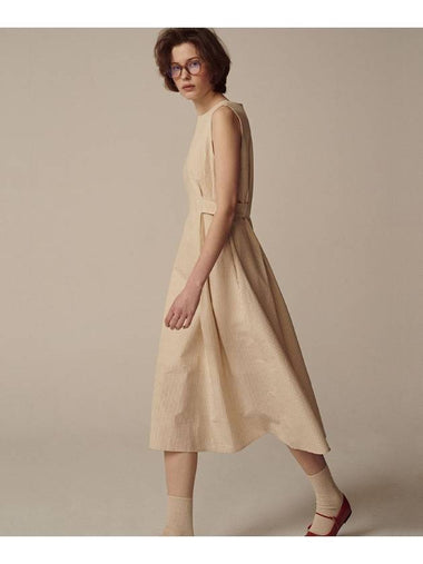 Terry Sleeveless Maxi Long Dress Cream - UNLIKELOOK - BALAAN 1