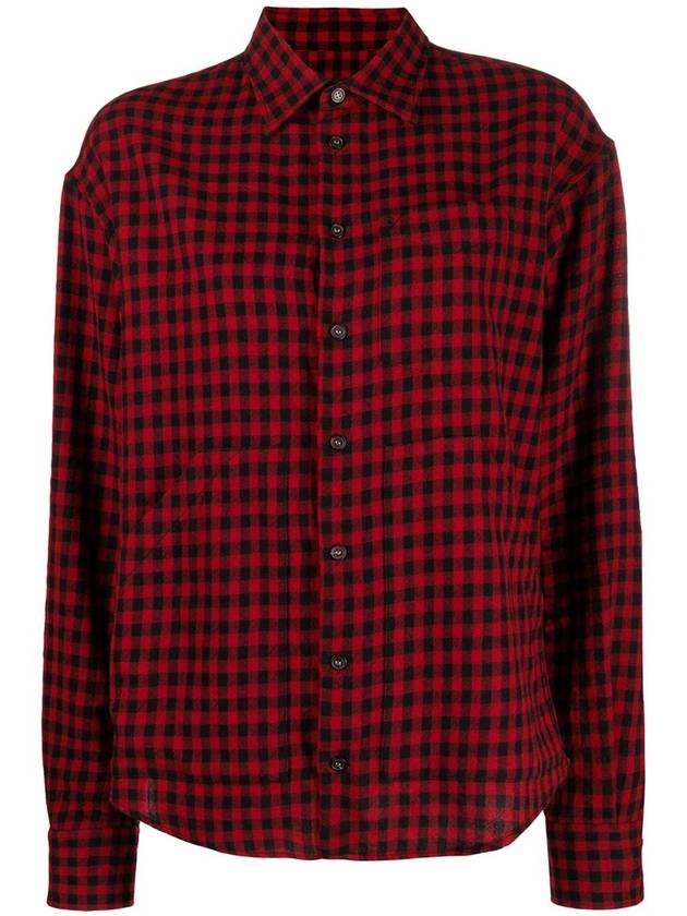 GINGHAM CHECK WOOL SHIRT jacket - DSQUARED2 - BALAAN 6