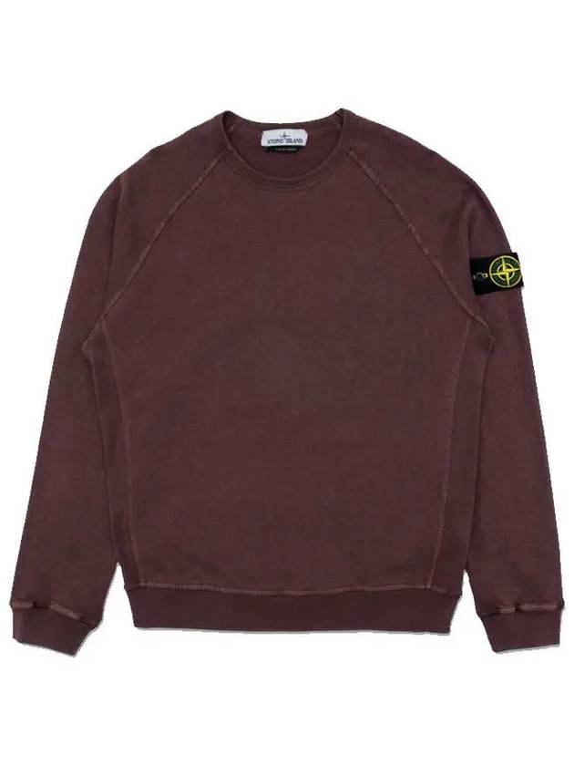 Wappen Patch Round Sweatshirt Burgundy - STONE ISLAND - BALAAN 3