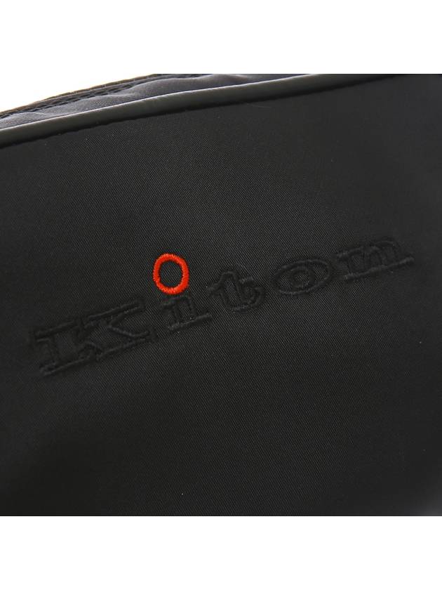 24SS UBA0026 N0080801 BLACK logo leather pouch black beauty bag - KITON - BALAAN 6