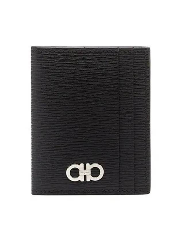 Revival Gancini Card Wallet Black - SALVATORE FERRAGAMO - BALAAN 2