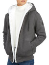 Classic Bunny Zip Up Hoodie White Lining Charcoal - MOOSE KNUCKLES - BALAAN 7