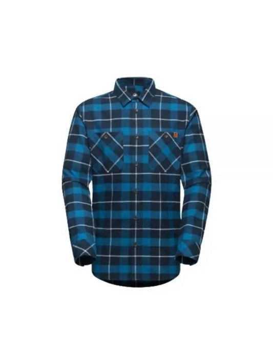 Alvra Cotton Long Sleeve Shirt Black Blue - MAMMUT - BALAAN 1